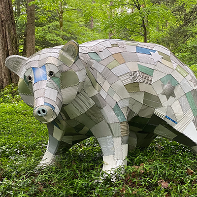 bear sculpture Ursula Major by artist Robin Tost