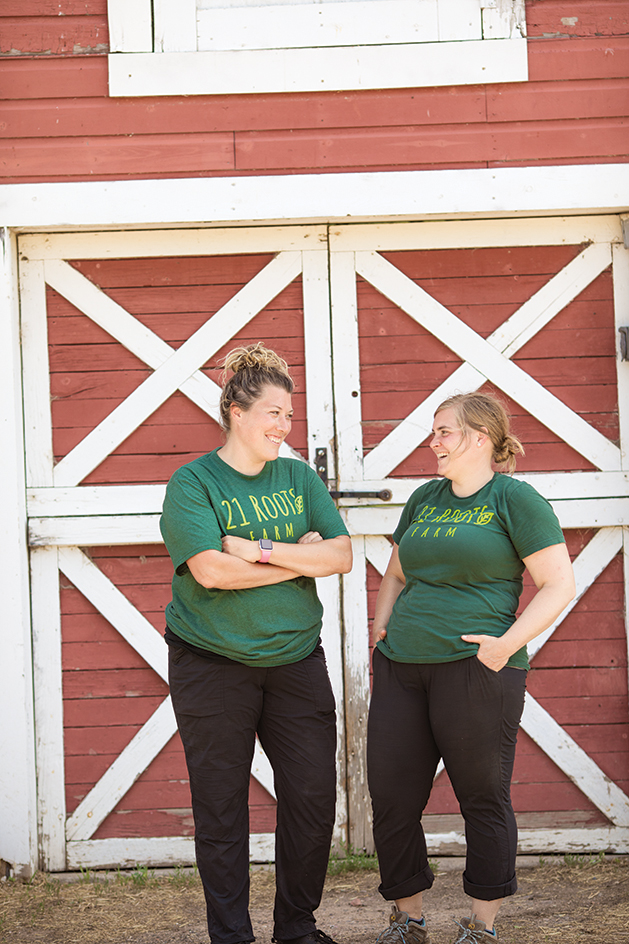 Brittany Wiitala and Amy Peterson of 21 Roots Farm