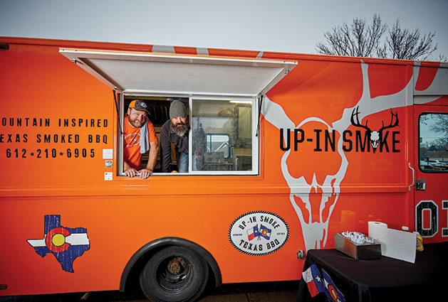 The Up In Smoke food truck in White Bear Lake