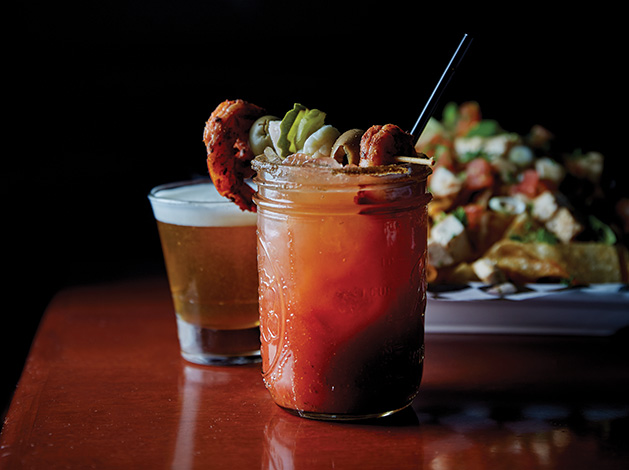 A bloody mary from Lakes Tavern in Woodbury