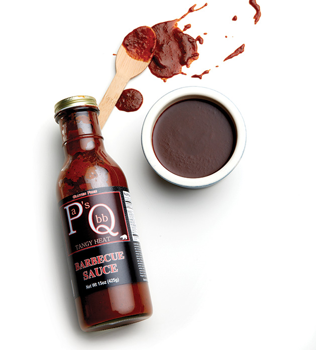 A bottle of Pa's Sauce and Such Barbecue Sauce