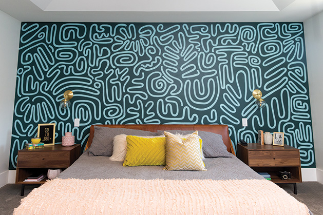 Mural Paper Makes for an Easy, Trendy Focal Point