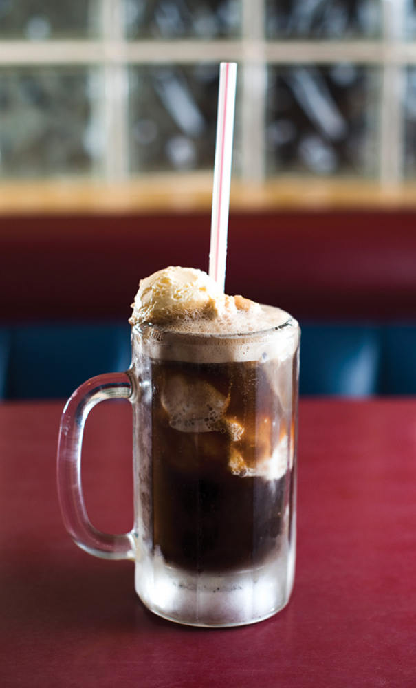 A root beer float from the 4 Seasons restaurant