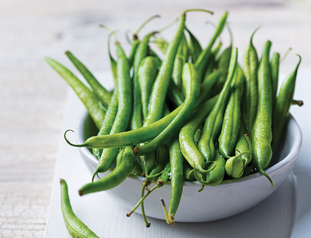 Fresh green beans from the White Bear Lake farmers' market.