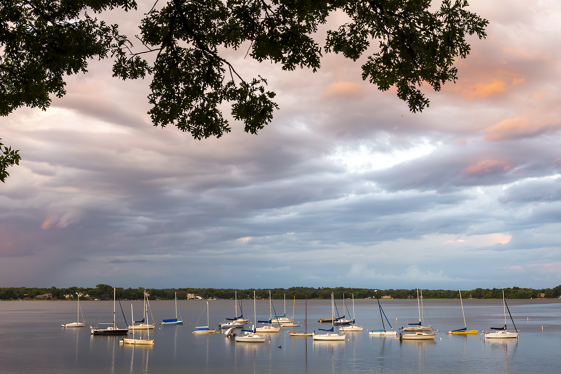Sailboats after Storm by Rachel Cain