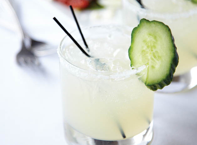 (A cucumber margarita from acqua is the perfect way to kick off your date night; Photo by Tate Carlson)