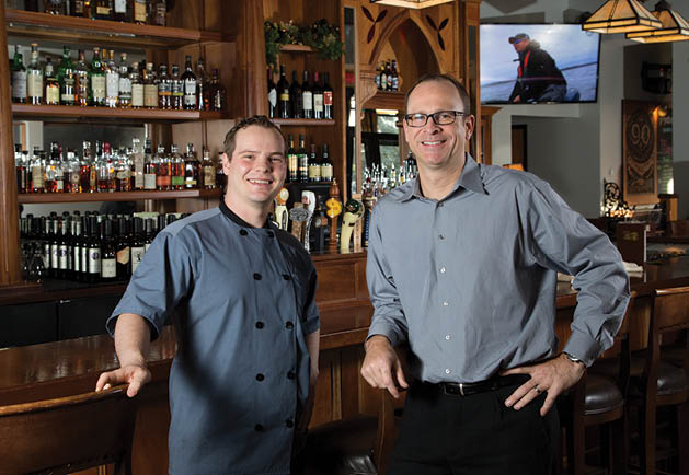 Chef Andrew Benney and Brian Johnson at Manitou Grill & Event Center.