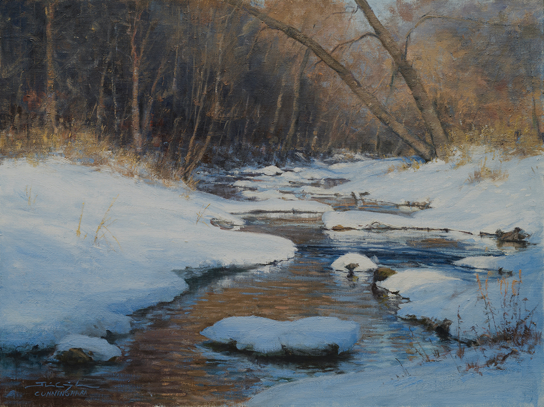 Midwinter Morning painting by Joshua Cunningham