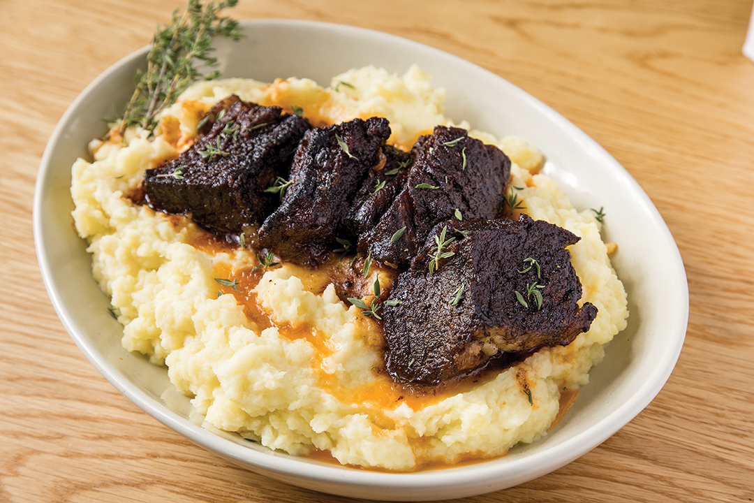 Balsamic Short Ribs with Apple Mashed Potatoes