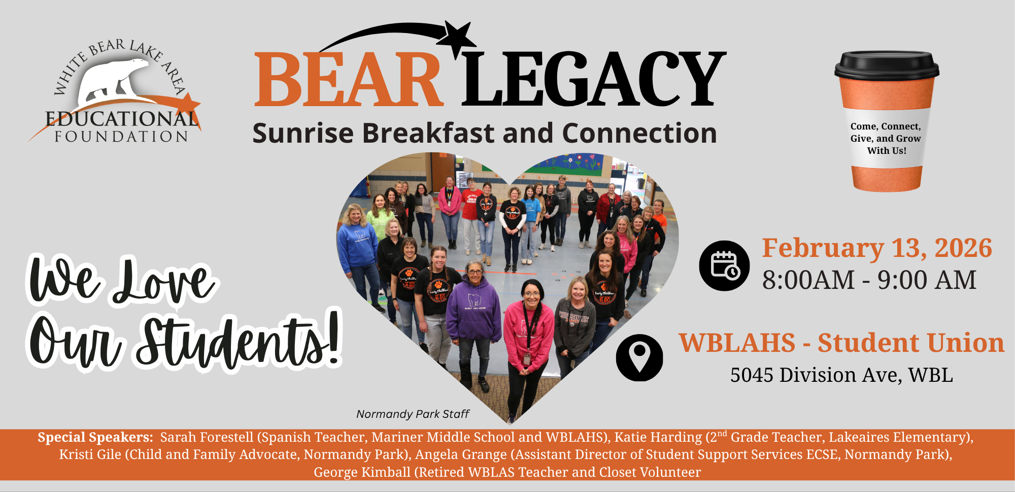 BEAR Legacy Fundraiser Breakfast 2026