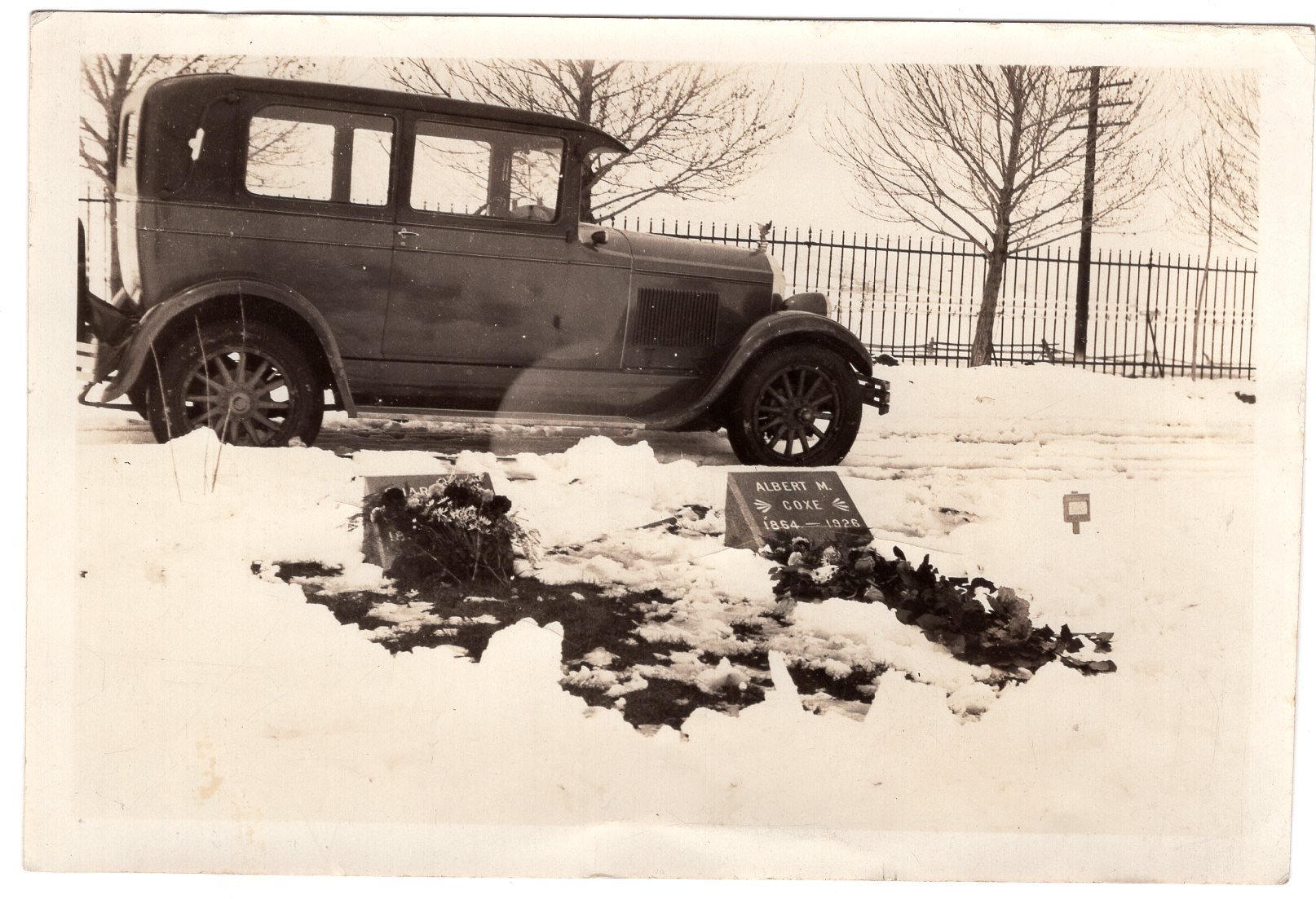 Antique photo of White Bear Lake cemetery