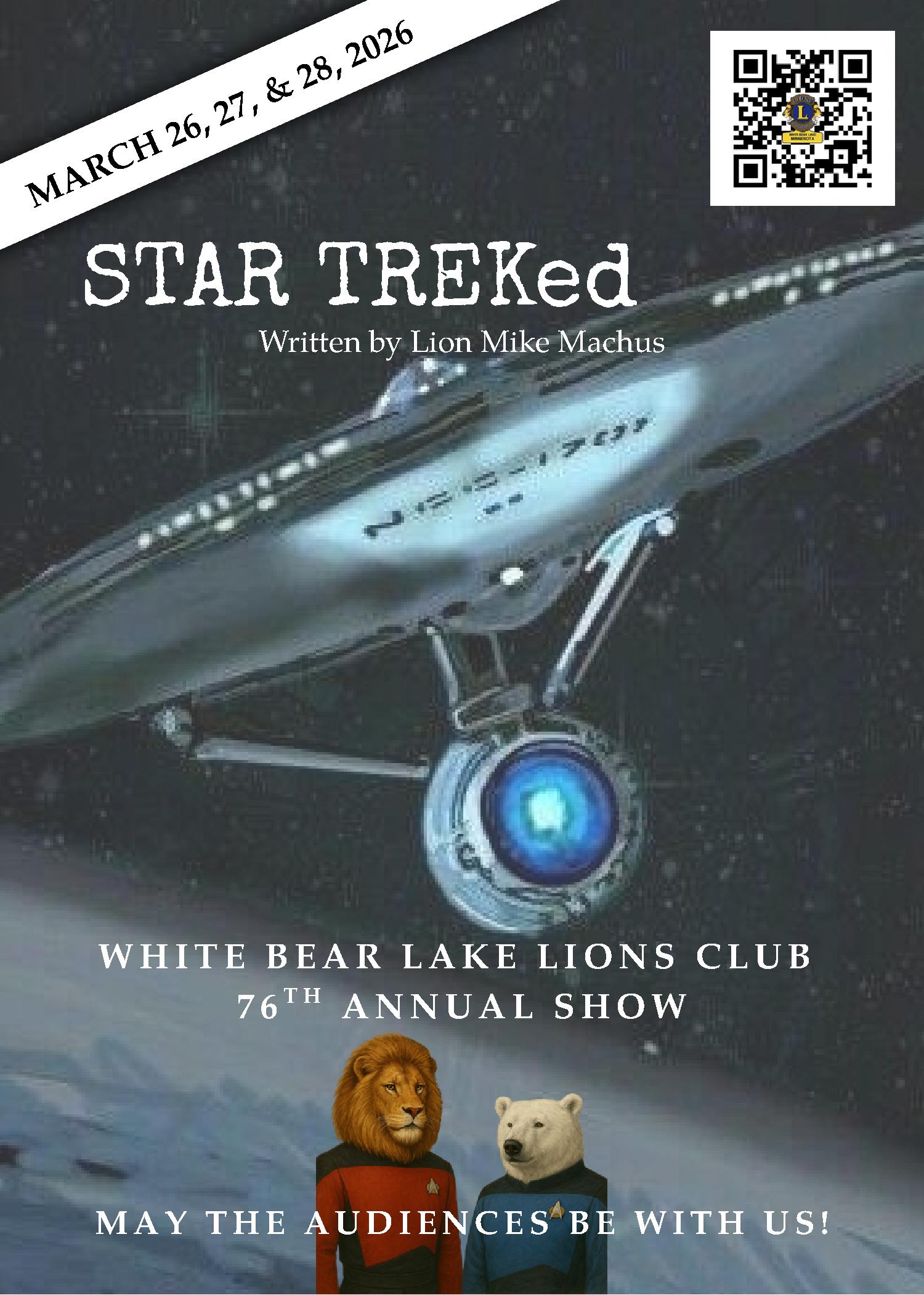 Annual Lions Club Show March 2026 Flyer