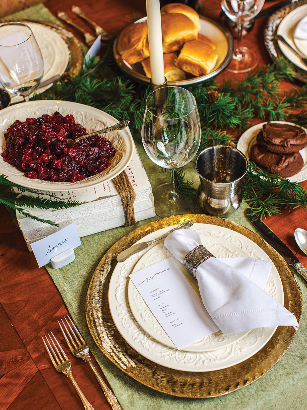 Leona Rose Interiors tablescape for Thanksgiving