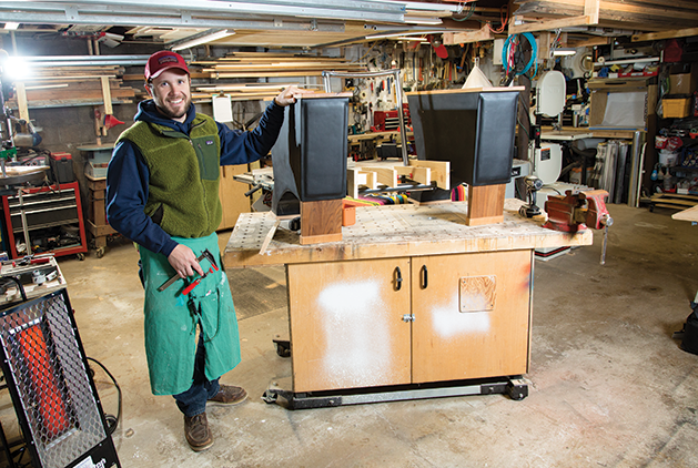 Devon Quick in his workshop