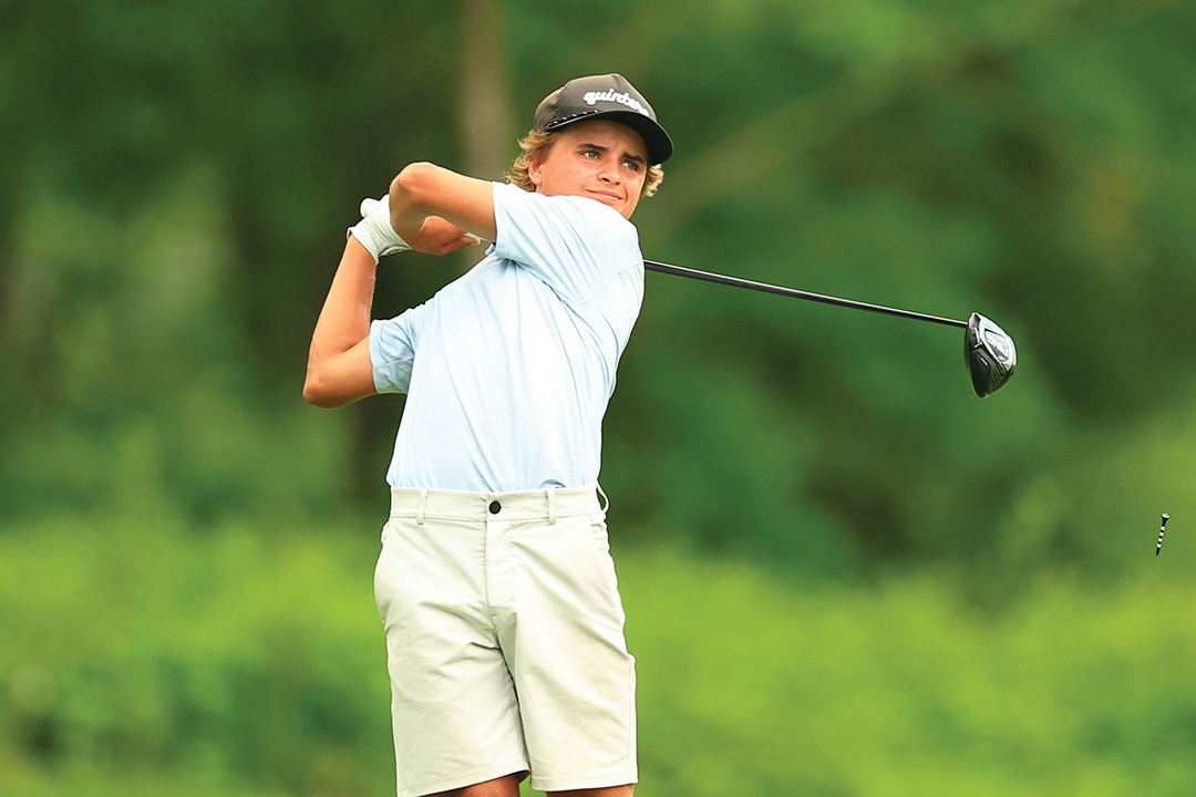 Easton Fiddle plays in the Minnesota PGA Junior Golf ’Sota Series.
