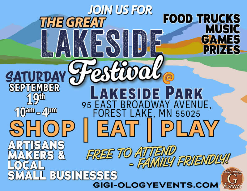 The Great Lakeside Festival event poster
